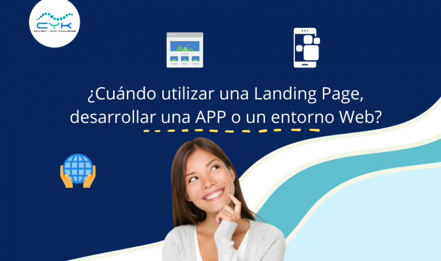 Diferencia entre Landing Page, aplicaciones y entornos web